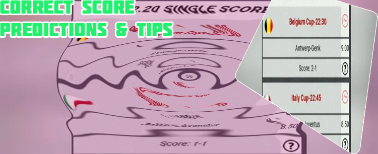 Correct score tips